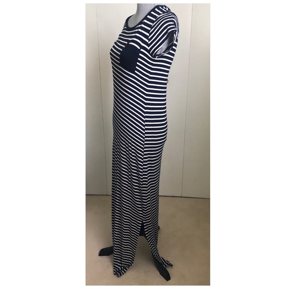 Monteau Dresses | Monteau Los Angeles A-Line Dress Blue and White Stripes Xs | Color: Blue/White | Size: Xs | Ekruse3's Closet